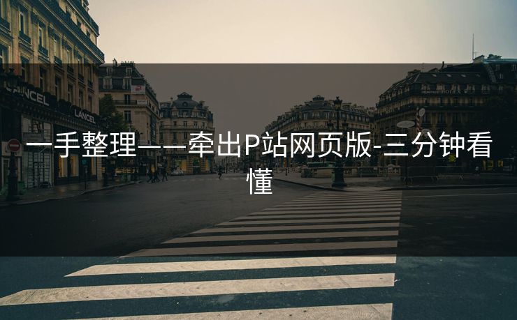 一手整理——牵出P站网页版-三分钟看懂